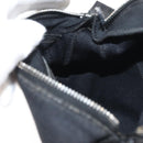 FENDI Hand Pouch Black Silver Auth 177926-20