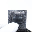 FENDI Hand Pouch Black Silver Auth 177926-12