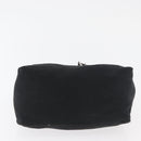 FENDI Hand Pouch Black Silver Auth 177926-5