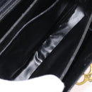 CELINE Shoulder Bag Leather Black Gold Auth 177927-11