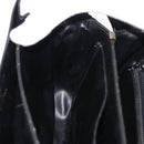CELINE Shoulder Bag Leather Black Gold Auth 177927-21