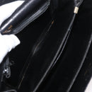 CELINE Shoulder Bag Leather Black Gold Auth 177927-22