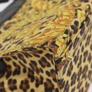VERSACE Hand Bag PVC Leather Yellow Gold Auth 177929-8