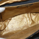 VERSACE Hand Bag PVC Leather Yellow Gold Auth 177929-11
