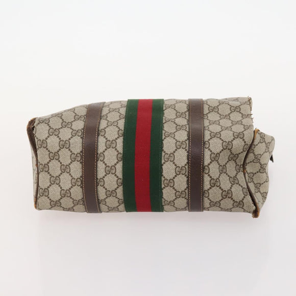 GUCCI GG Supreme Micro GG Supreme Web Sherry Line Bag PVC 4 Set Auth 177931