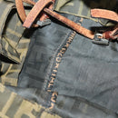 FENDI Zucca Canvas Tote Bag 2 Set Brown Black Auth 177932-10