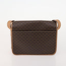 CELINE Macadam Canvas Shoulder Bag PVC Leather 3 Set Brown Auth 177933-10