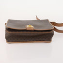 CELINE Macadam Canvas Shoulder Bag PVC Leather 3 Set Brown Auth 177933-14