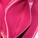 CHANEL Matelasse 25 Chain Shoulder Bag Cotton Purple Gold CC Auth 177962-23