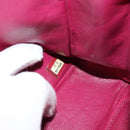 CHANEL Matelasse 25 Chain Shoulder Bag Cotton Purple Gold CC Auth 177962-24