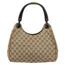 GUCCI GG Canvas Hand Bag Beige 106495 Auth 177964A-13