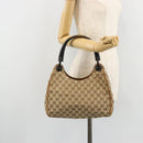 GUCCI GG Canvas Hand Bag Beige 106495 Auth 177964A-22