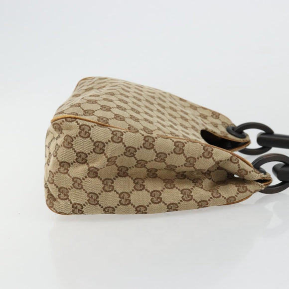 GUCCI GG Canvas Hand Bag Beige 106495 Auth 177964A