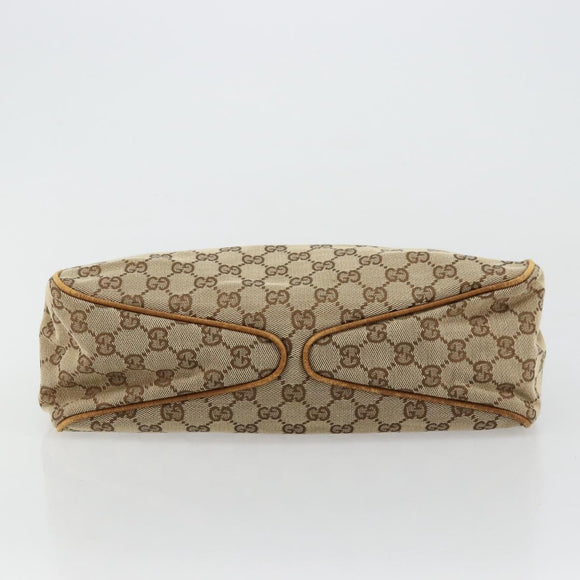 GUCCI GG Canvas Hand Bag Beige 106495 Auth 177964A