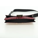 FENDI Zucca Canvas Baguette Slim Shoulder Bag Red Gold Auth 177965A-5