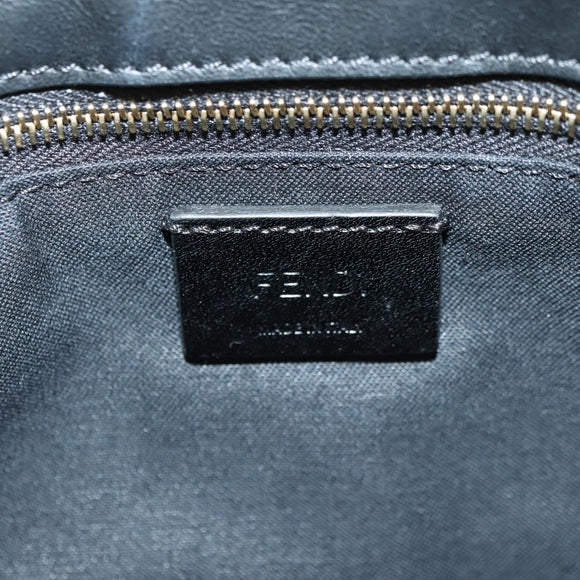 FENDI Zucca Canvas Baguette Slim Shoulder Bag Red Gold Auth 177965A