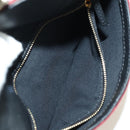 FENDI Zucca Canvas Baguette Slim Shoulder Bag Red Gold Auth 177965A-23