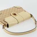 GUCCI GG Canvas Shoulder Bag Beige Gold Auth 177967A-6