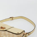 GUCCI GG Canvas Shoulder Bag Beige Gold Auth 177967A-8