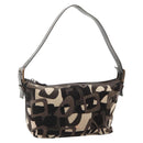 CELINE Shoulder Bag Velor Brown Auth 177970A-1