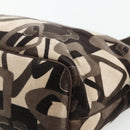 CELINE Shoulder Bag Velor Brown Auth 177970A-8