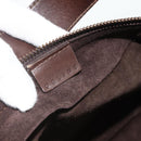 CELINE Shoulder Bag Velor Brown Auth 177970A-18