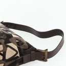 CELINE Shoulder Bag Velor Brown Auth 177970A-14