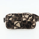 CELINE Shoulder Bag Velor Brown Auth 177970A-5