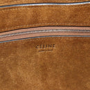 CELINE Shoulder Bag Leather Red Silver Auth 177971-11