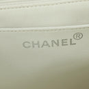 CHANEL Chain Hand Bag Tweed Light Blue Silver CC Auth 177972SV-17
