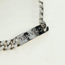 CHANEL Chain Hand Bag Tweed Light Blue Silver CC Auth 177972SV-8