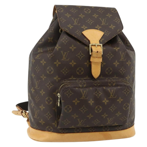 LOUIS VUITTON Monogram Montsouris GM Backpack M51135 LV Auth 177973