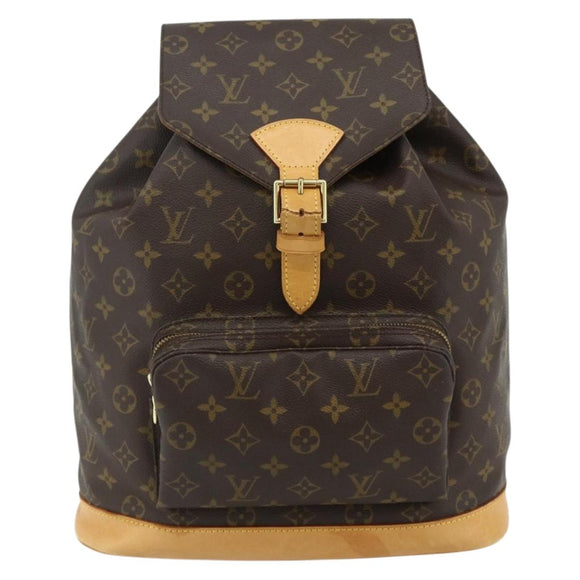 LOUIS VUITTON Monogram Montsouris GM Backpack M51135 LV Auth 177973