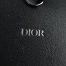 Christian Dior Trotter Canvas Neck Pouch Black Silver Auth 177974M-15