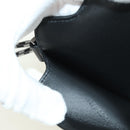 Christian Dior Trotter Canvas Neck Pouch Black Silver Auth 177974M-17