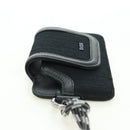 Christian Dior Trotter Canvas Neck Pouch Black Silver Auth 177974M-4