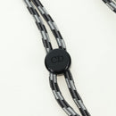 Christian Dior Trotter Canvas Nektasje Zwart Zilver Auth 177974M-14