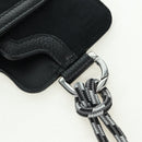 Christian Dior Trotter Canvas Nektasje Zwart Zilver Auth 177974M-7