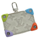 LOUIS VUITTON Taurillon Clemence Climbing Pouch Gray MP3383 LV Auth 177975M-1
