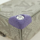 LOUIS VUITTON Taurillon Clemence Climbing Pouch Gray MP3383 LV Auth 177975M-8