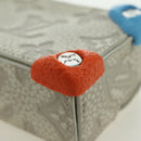 LOUIS VUITTON Taurillon Clemence Climbing Pouch Gray MP3383 LV Auth 177975M-15