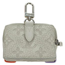 LOUIS VUITTON Taurillon Clemence Climbing Pouch Gray MP3383 LV Auth 177975M-2