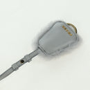 PRADA Shoulder Bag Mouton 3way Gray Gold Auth 177976SM-17