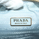 PRADA Shoulder Bag Mouton 3way Gray Gold Auth 177976SM-24