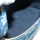 LOUIS VUITTON Monogram Denim Drip Japanese Cruiser Bag Blue M45970 Auth 177977SM-12