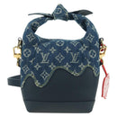 LOUIS VUITTON Monogram Denim Drip Japanese Cruiser Bag Blue M45970 Auth 177977SM-2