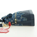 LOUIS VUITTON Monogram Denim Drip Japanese Cruiser Bag Blue M45970 Auth 177977SM-3