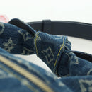 LOUIS VUITTON Monogram Denim Drip Japanese Cruiser Bag Blue M45970 Auth 177977SM-8