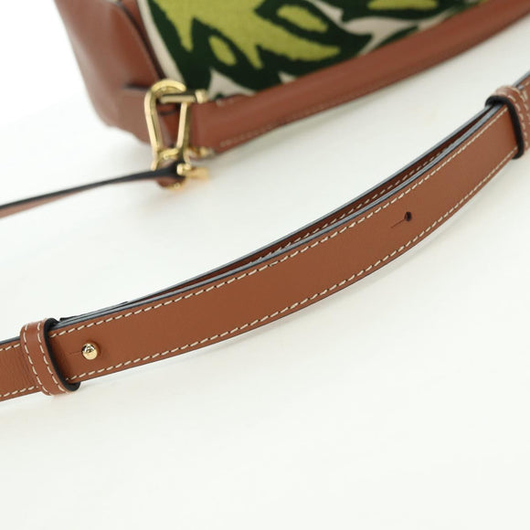 LOEWE Puzzle Bag Small Hammock Hand Bag Leather Brown Gold Auth 177978SM