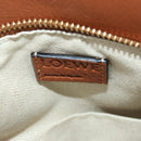LOEWE Puzzle Bag Small Hammock Hand Bag Leather Brown Gold Auth 177978SM-23